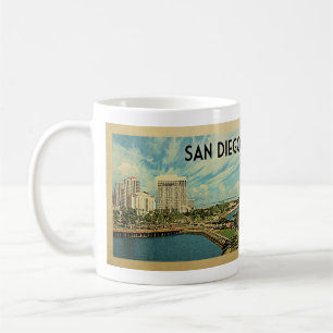 Taza De Café Viajes de época San Diego California