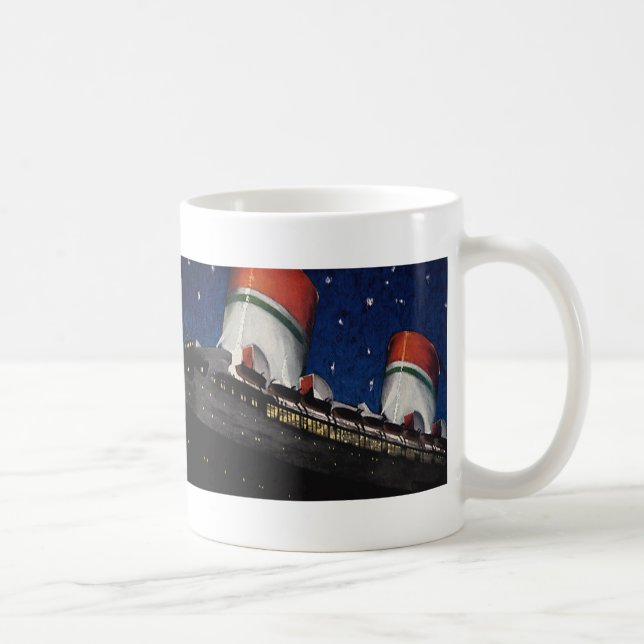 Taza De Café Viajes de época, vacaciones en un crucero por la n (Derecha)