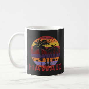 Taza De Café Viajes de Palm Trees Vintage de Hawaii