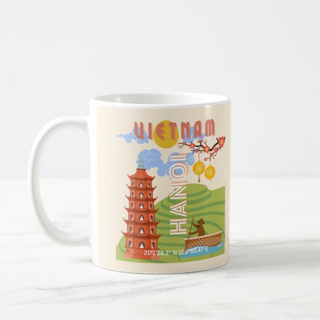 Taza De Café Viajes de Vietnam (Izquierda)