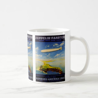 Taza De Café Viajes de Zeppelin ~ Sobre el mar y la tierra
