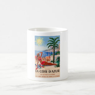 Taza De Café Viajes franceses de moda Cote D'Azur