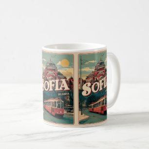 Taza De Café Viajes Sofía, bulgaria regalos vintage y recuerdos