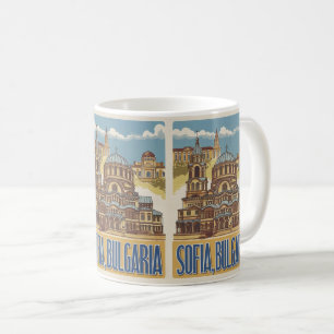 Taza De Café Viajes Sofía, bulgaria regalos vintage y recuerdos