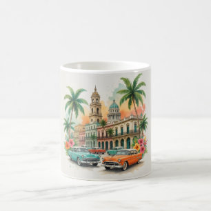 Taza De Café Viajes Vintage Cuba - Saludos desde La Habana