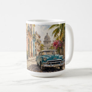 Taza De Café Viajes Vintage Cuba - Saludos desde La Habana