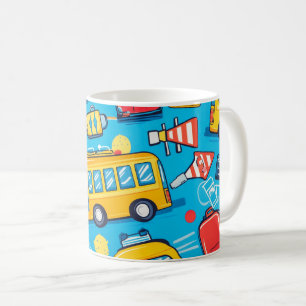 Taza De Café Viajes y Transporte cuenta con una variedad de co