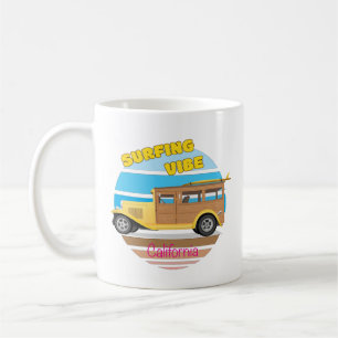 Taza De Café Vibe de Surfing de California
