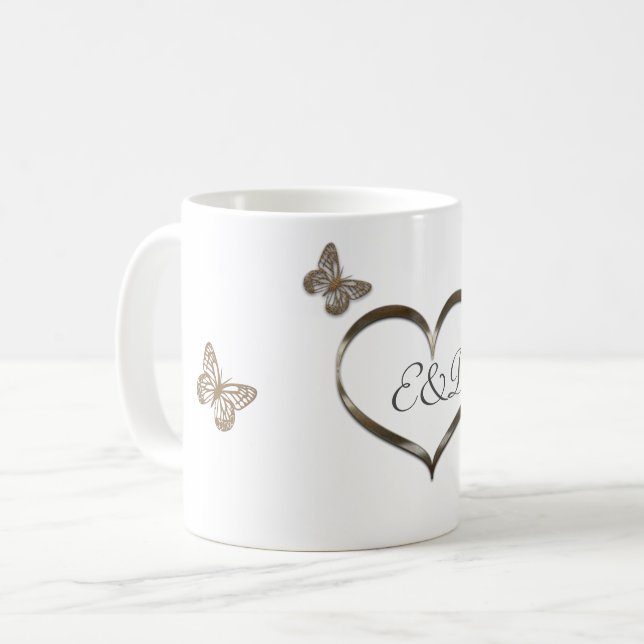 Taza De Café Vibe de temporada de vacaciones personalizada (Anverso izquierdo)