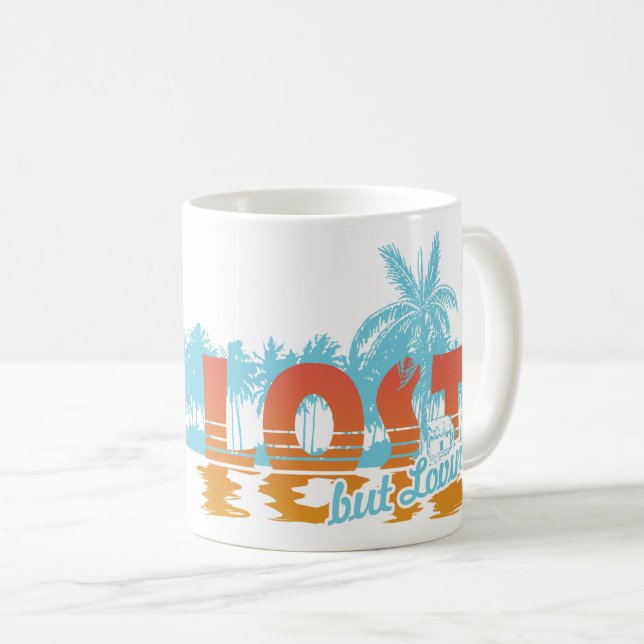 Taza De Café Vibe Tropical (Anverso derecho)