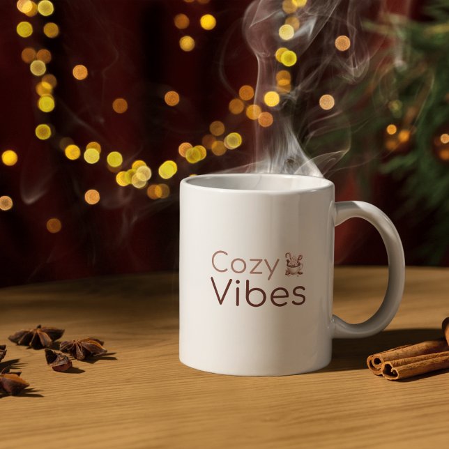 Taza De Café Vibes acogedoras, diseño de vacaciones cálidas (Subido por el creador)