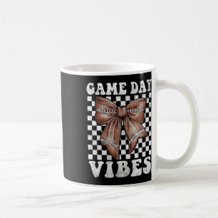 Taza De Café Vibes Coquette Bow Football Mama