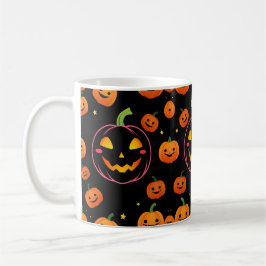 Taza De Café Vibes de calabaza de Halloween