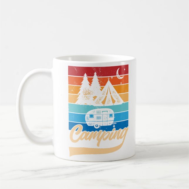 Taza De Café Vibes de camping retro (Izquierda)
