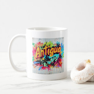 Taza De Café Vibes de graffiti de Antigua: Ed de arte callejero