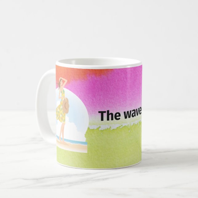 Taza De Café Vibes de playa - Feliz viaje de vacaciones de vera (Anverso izquierdo)