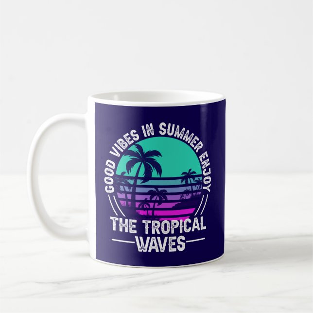 Taza De Café Vibes de verano tropical-82646 (Izquierda)