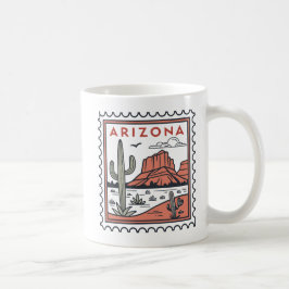 Taza De Café Vibes del desierto del Orgullo Estatal de Arizona