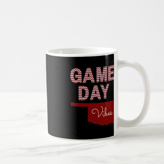 Taza De Café Vibes Fall Tailgate Día del partido de fútbol de O (Derecha)