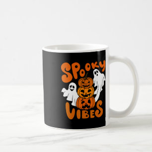 Taza De Café Vibes fantasmales disfraces de calabaza de Hallowe