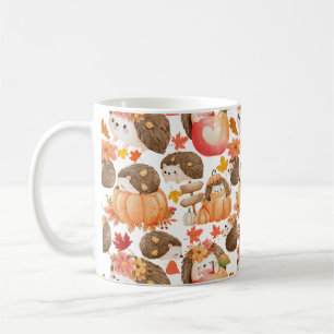 Taza De Café Vibes otoñales Patrón Porcupina