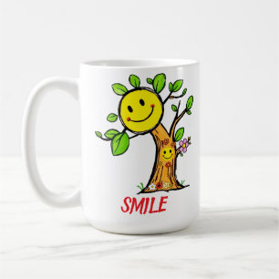 Taza De Café Vibes positivas del "árbol de sonrisas"