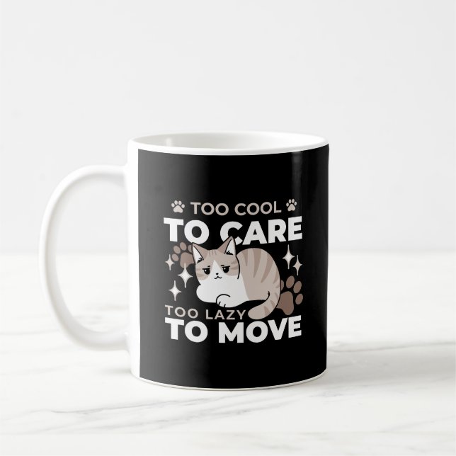 Taza De Café Vibes relajadas y perezosas para el diseño de los  (Izquierda)