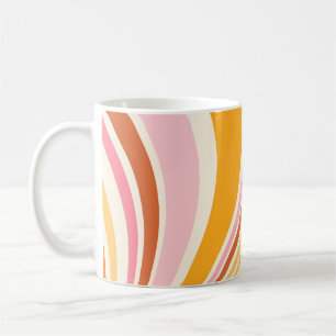 Taza De Café Vibes retro coloridas