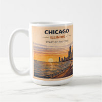 Vibra de café del amanecer del horizonte de la rut
