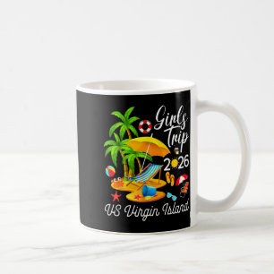 Taza De Café Vibra de viaje de chicas tropicales de verano a la