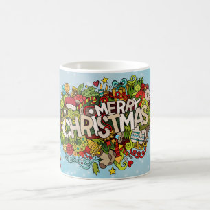 Taza de café vibra santa profesora Feliz Navidad
