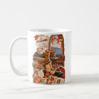 Taza De Café Vibraciones acogedoras de otoño – Pegatina estétic
