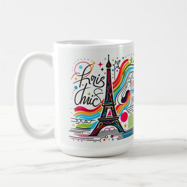 Taza De Café Vibraciones Chic de París #4 (Izquierda)