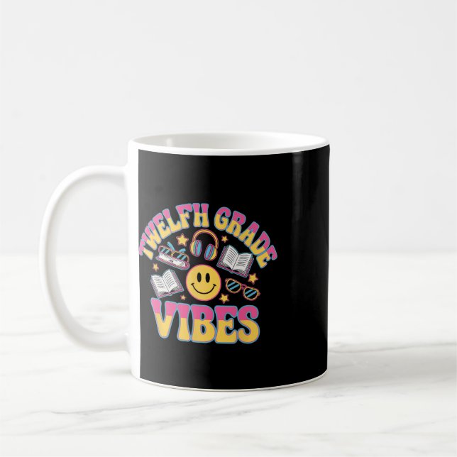 Taza De Café Vibraciones de 12º Grado Profesor de Duodécimo Gra (Izquierda)