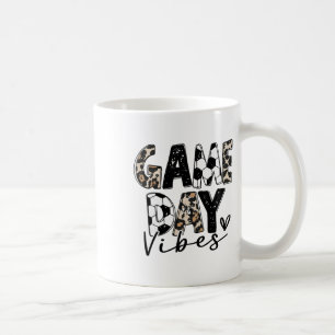 Taza De Café Vibraciones de día de partido de fútbol para mujer