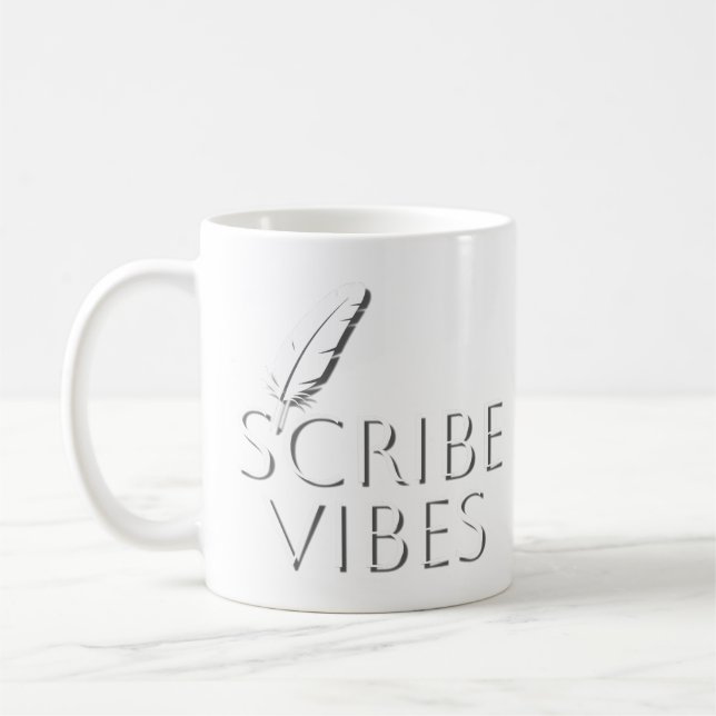 Taza De Café Vibraciones de escritores autores poetas (Izquierda)