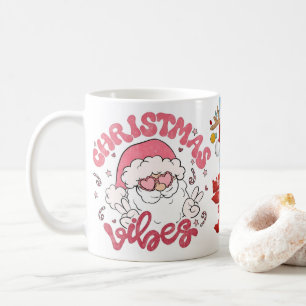Taza De Café vibraciones de feliz Navidad