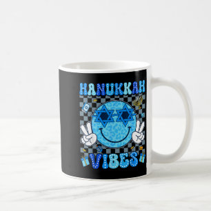 Taza De Café Vibraciones de Janucá Chanucá Pijama Feliz Janucá