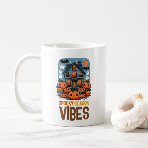 Taza De Café Vibraciones de la Temporada Espeluznante