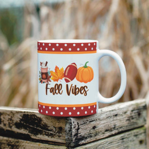 Taza De Café Vibraciones de Otoño Especias de Calabaza Fútbol 