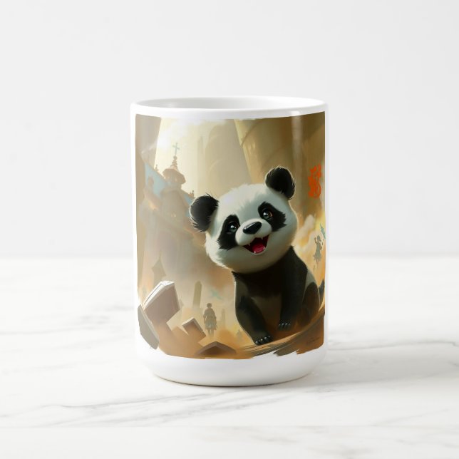 Taza De Café Vibraciones de Panda Adorable (Centro)