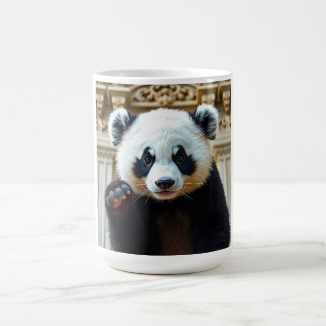 Taza De Café Vibraciones de Panda Adorable (Centro)