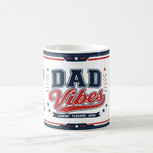 Taza De Café Vibraciones de Papá Rojo Marina Diseño Retro 2 Fot