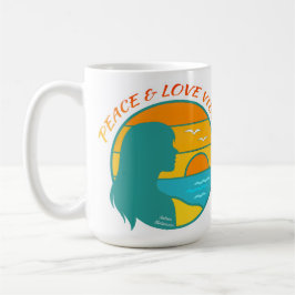 Taza De Café Vibraciones de Paz y Amor