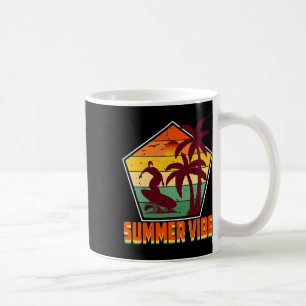 Taza De Café Vibraciones de playa palmeras verano sol tropical