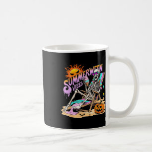 Taza De Café Vibraciones de Summerween Calabaza Esqueleto Vacac