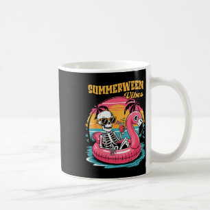 Taza De Café Vibraciones de Summerween Esqueleto Vacaciones de 