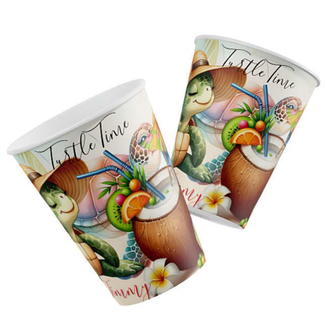 Taza De Café Vibraciones de Tortuga Tropical – Arte de Escape d (Subido por el creador)
