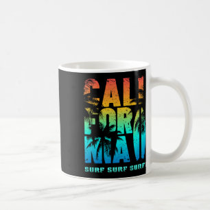 Taza De Café Vibraciones de Verano de la Playa de California Pa