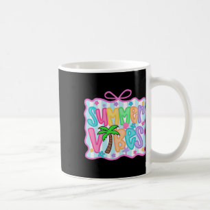 Taza De Café Vibraciones de verano femeninas Coquette Bow Vacac